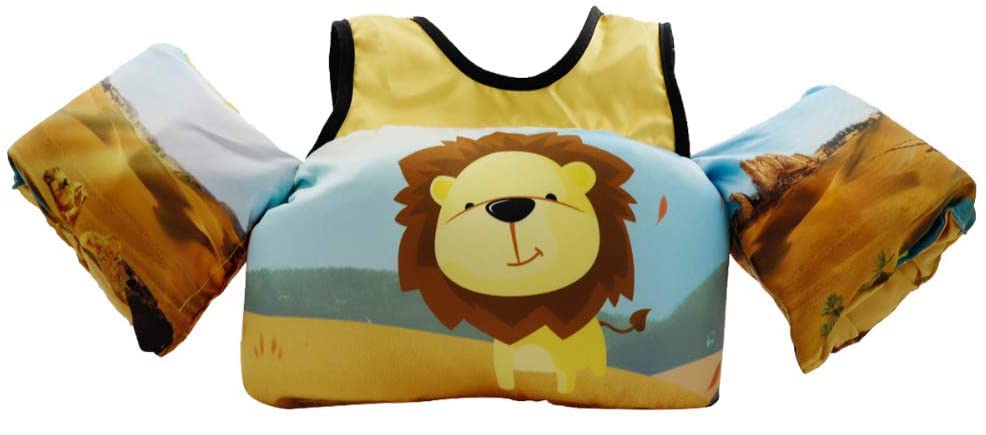 Chaleco Flotante Natación para Niños con Brazalete Correa para el Hombro, Manguitos Piscina para Bebé para Niños y Niñas de 2,3,4,5,6, Años, 10-30 KG Chaqueta de Entrenamiento para Nadar Aprendiendo
