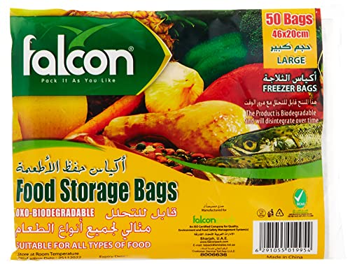 فالكون باك FALCON PACK Food Storage Bags - 50 Pieces 20x 46 Cm