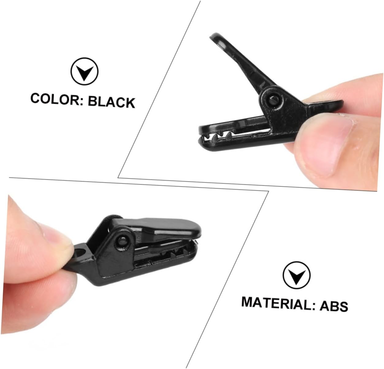 Sosoport 150pcs Tent Fixing Clips Heavy Duty Outdoor Tarp Fasteners for Camping Hiking Backpacking Wind Resistant Double Design for Secure Installation