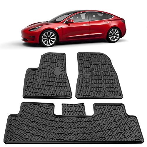 Thick Model 3 All Weather Waterproof Floor Mats Compatible for Tesla Model 3