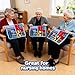 Fidget Blanket for Elderly with Dementia & Alzheimer's, Sensory Activity Mat with Fine Motor Skill Items, Calming Therapeutic Blanket for Seniors, Anxiety, Autism, Machine Washable & Portable (Blue)