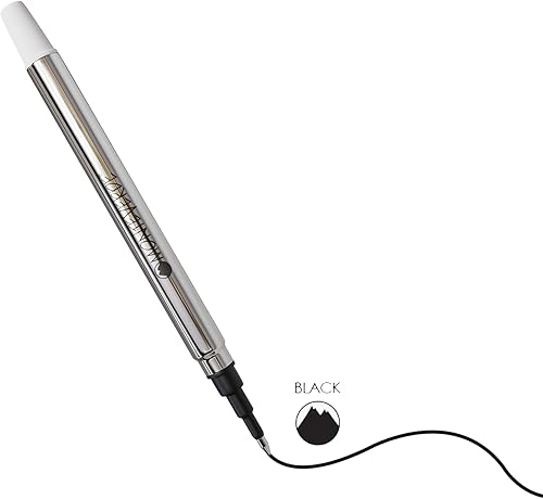 Miniatura 10 de Monteverde Recambio de punta redonda para bolígrafos Sheaffer Rollerball, punta fina, azul y negro, 2 por paquete (S222BB)