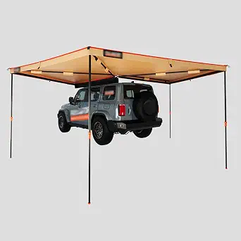 270° Vehicle Awning for SUV and Truck - Large Shade with Quick Setup