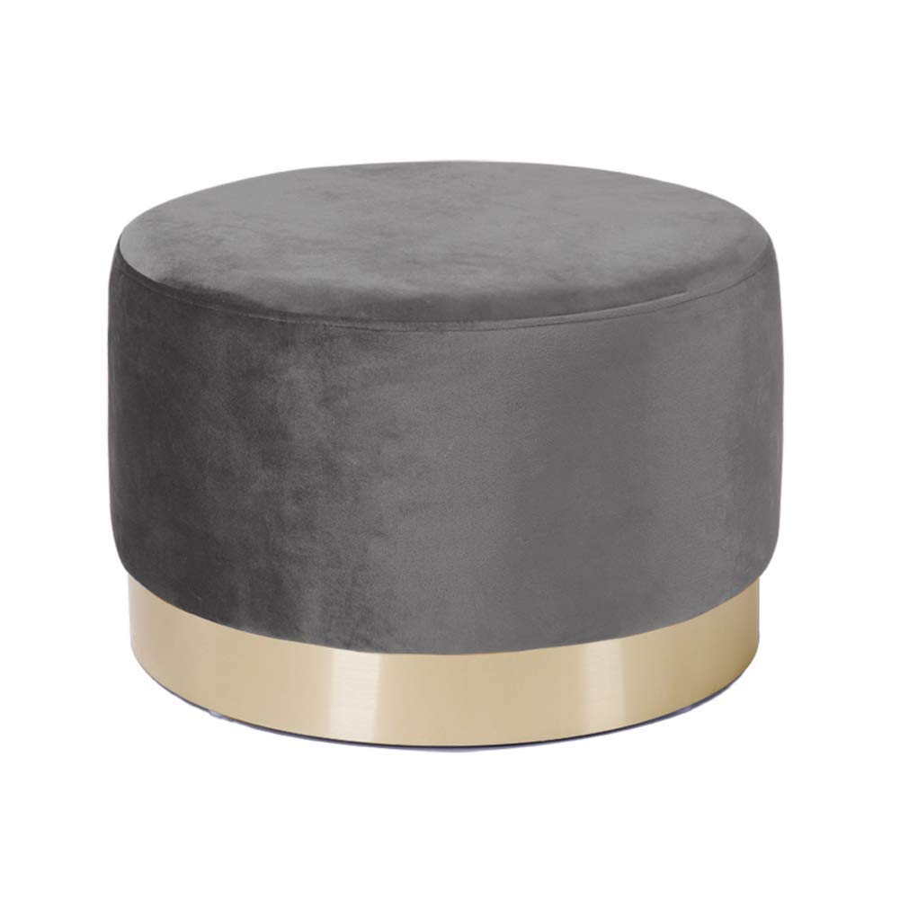 Pouf moderne gris pour sublimer votre coin coiffeuse de chambre
