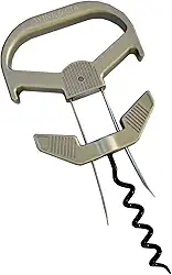 Abridor de Garrafa de Vinho Premium Saca Rolhas Antigas 2 Lâminas com Espiral Inox Anatômico Multi Funcional Com Case Elegante Ideal Para Presente e Uso Intenso Wine & Companhia