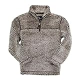 boxercraft Sherpa Quarter Zip Pullover, Warm & Cozy, Frosty Chocolate L