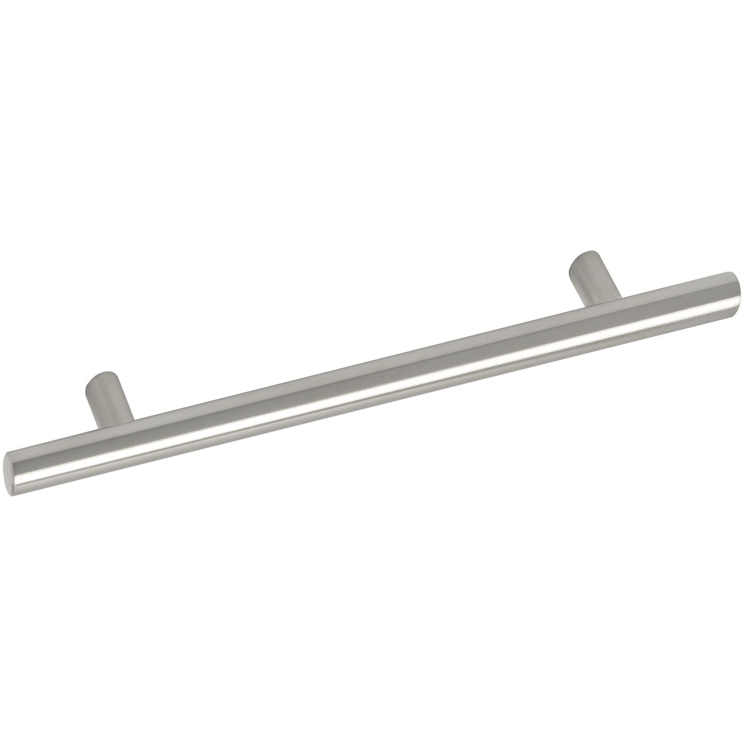 Unbekannt Grimme Eloni 8570210224 Basic Cupboard Handle (Barell) Diameter 14 mm Width 304 mm Bar Handle Brushed Stainless Steel Silver Hole Spacing 224 mm