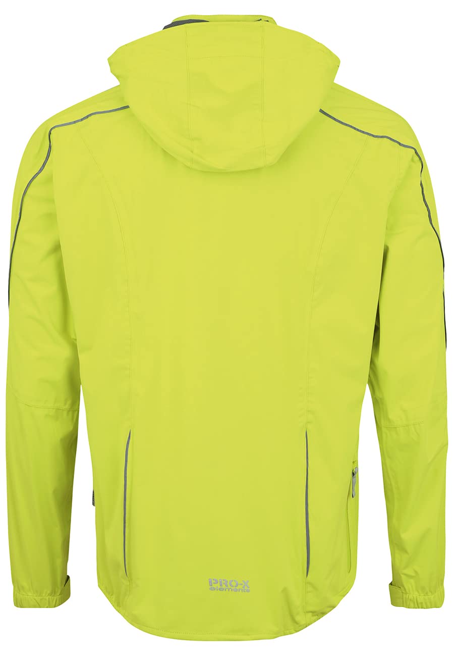 PRO-X elements Bike Funktionsjacke JAYDEN 4way Stretch I Fahrradjacke Herren I Atmungsaktive, wasser- & winddichte Regenjacke mit Kapuze & Reflektoren