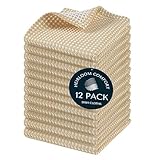 HEIRLOOM COMFORT Geschirrtuch, Waffelgewebe, zweifarbig, 30 x 30 cm...