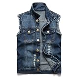 Zoom IMG-2 gilet jeans uomo biker smanicato Zoom IMG-2 gilet jeans uomo biker smanicato