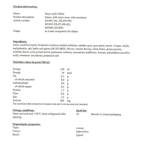 Salsa MAYO STYLE. Formato da 300ml.