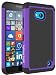 Lumia 640 Case, LK Lumia 640 Case [Drop Protection] Hybrid Dual Layer Armor Defender Protective Case Cover for Microsoft Lumia 640 (Purple)