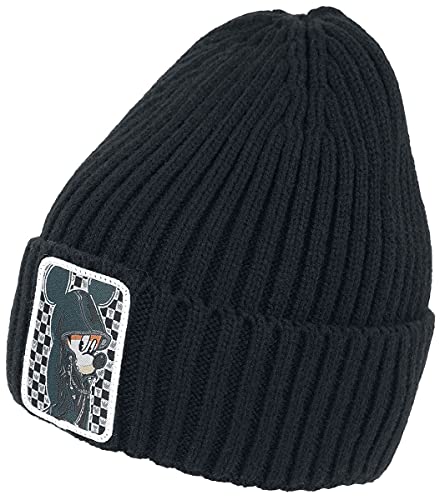 KINGDOM HEARTS Gorro Mickey Unisex Negro, 100% Poliacrílico