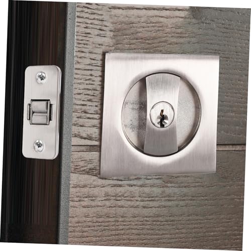 Set de Cerradura para Puerta Corrediza con Llaves Diseño Moderno y Privacidad Invisible Acabado Duradero para Dormitorios y Baños miniatura 7