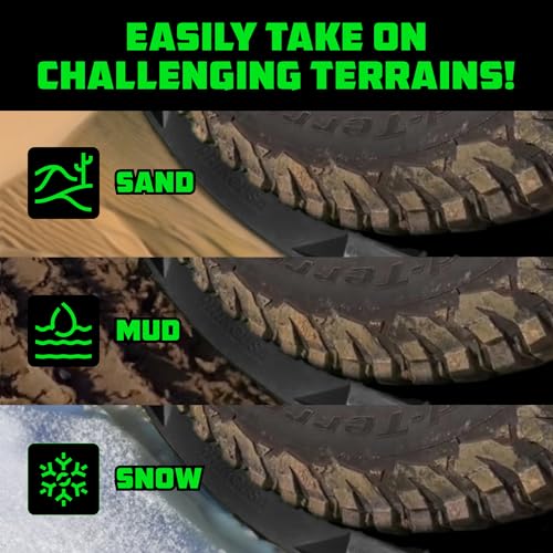 Rhino USA Off-Road Recovery Traction Boards - 2 Pack Ultimate Tire Traction Mountable Mats for 4X4 Vehicles in Sand, Mud & Snow. Heavy Duty Zipper Carry Bag and Leashes Included - (Black)