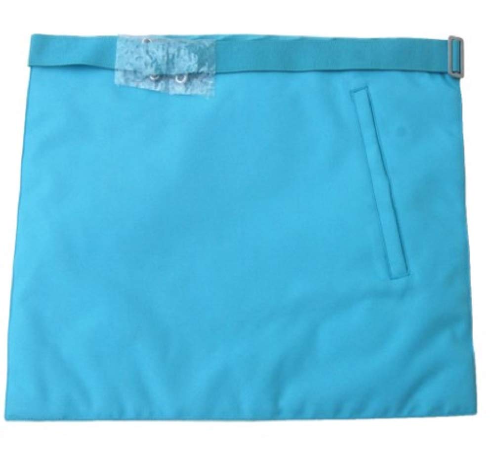Master Mason French Rite/Modern Rite Star G - Grembiule in seta, colore: Celeste