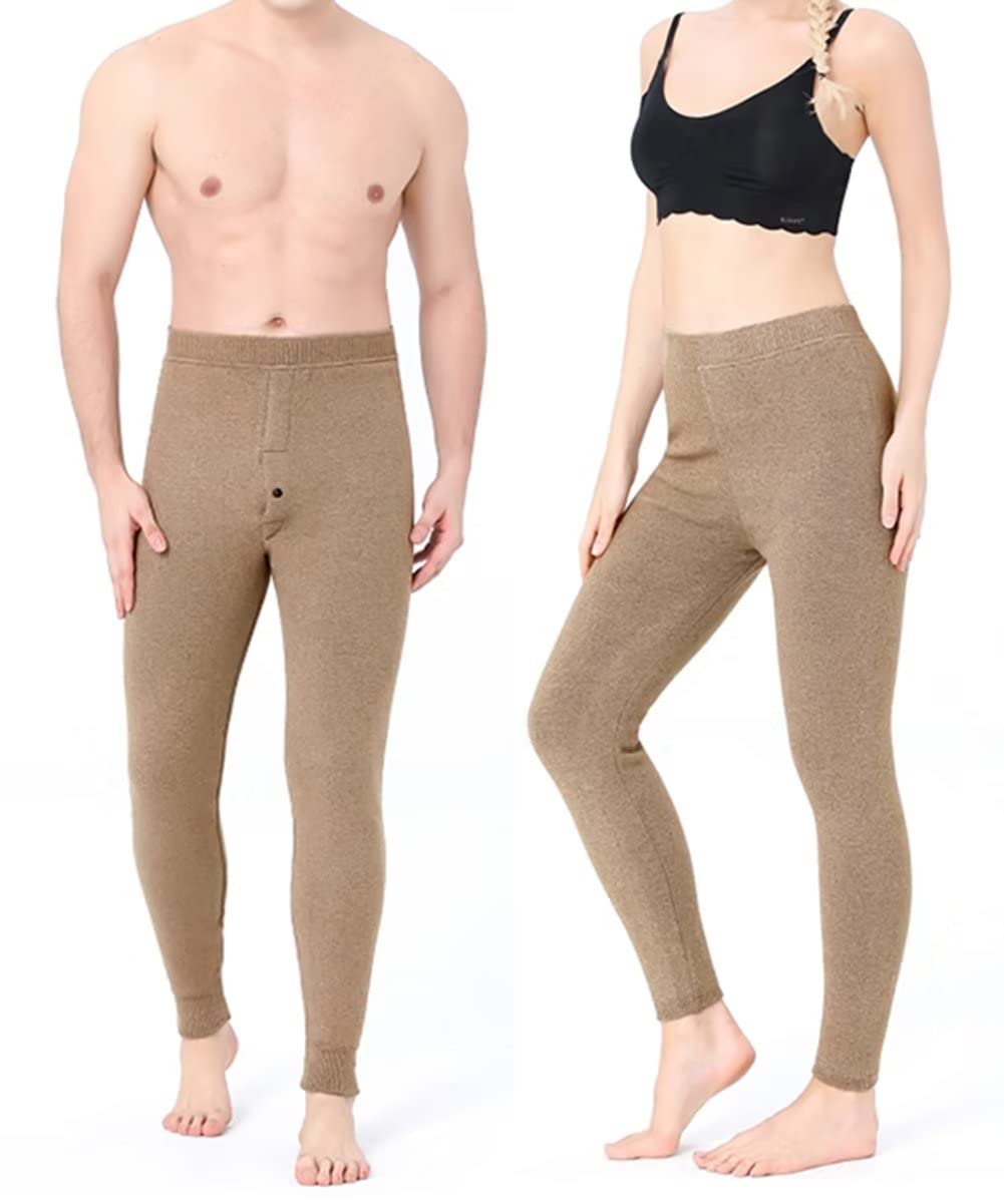 Ropa Interior Térmica para Hombre Mujer Invierno Capa Base Pantalon Leggins Pantalones Termica,100% Cachemira