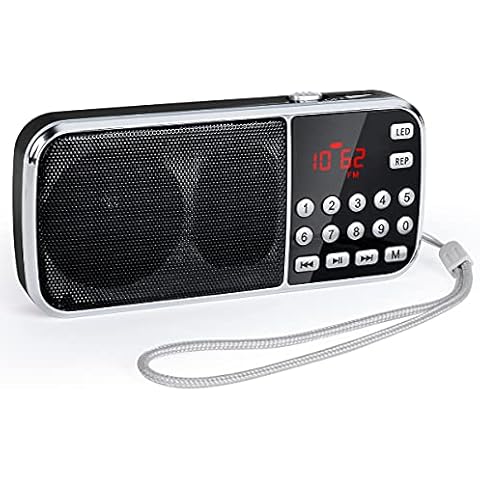 Radio Portátil PRUNUS J-189 con Altavoz Bluetooth Cover