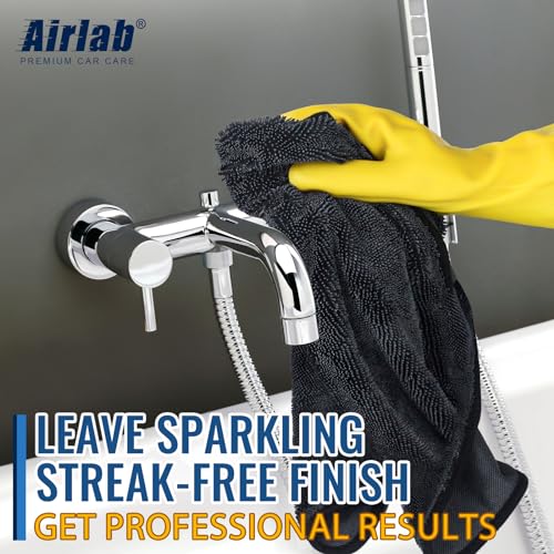 Airlab 2 Pack Drying Towel 60 x 40 CM, Super Absorbent Bathroom Drying Cloth 650 GSM - Image 4