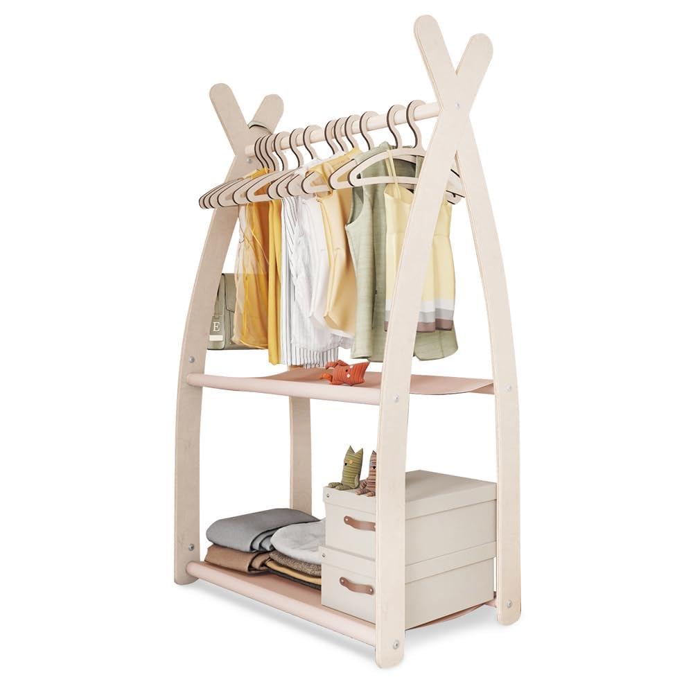 MAMOI® Perchero infantil de pie 95x106x32cm / 53x95x32cm