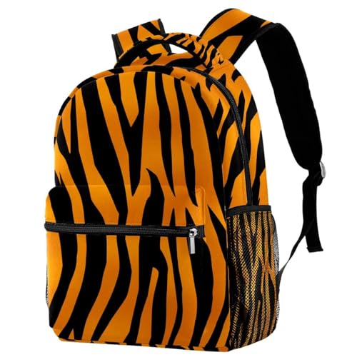Sac à dos imprimé tigre multicolore 40cm pour école et loisirs