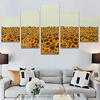 SIGNWIN 5 Panel Canvas Wall Art Modern Art Contemporary Country Dramatic Multicolor Photography Scenic for Home Decorations Ready to Hang - 60