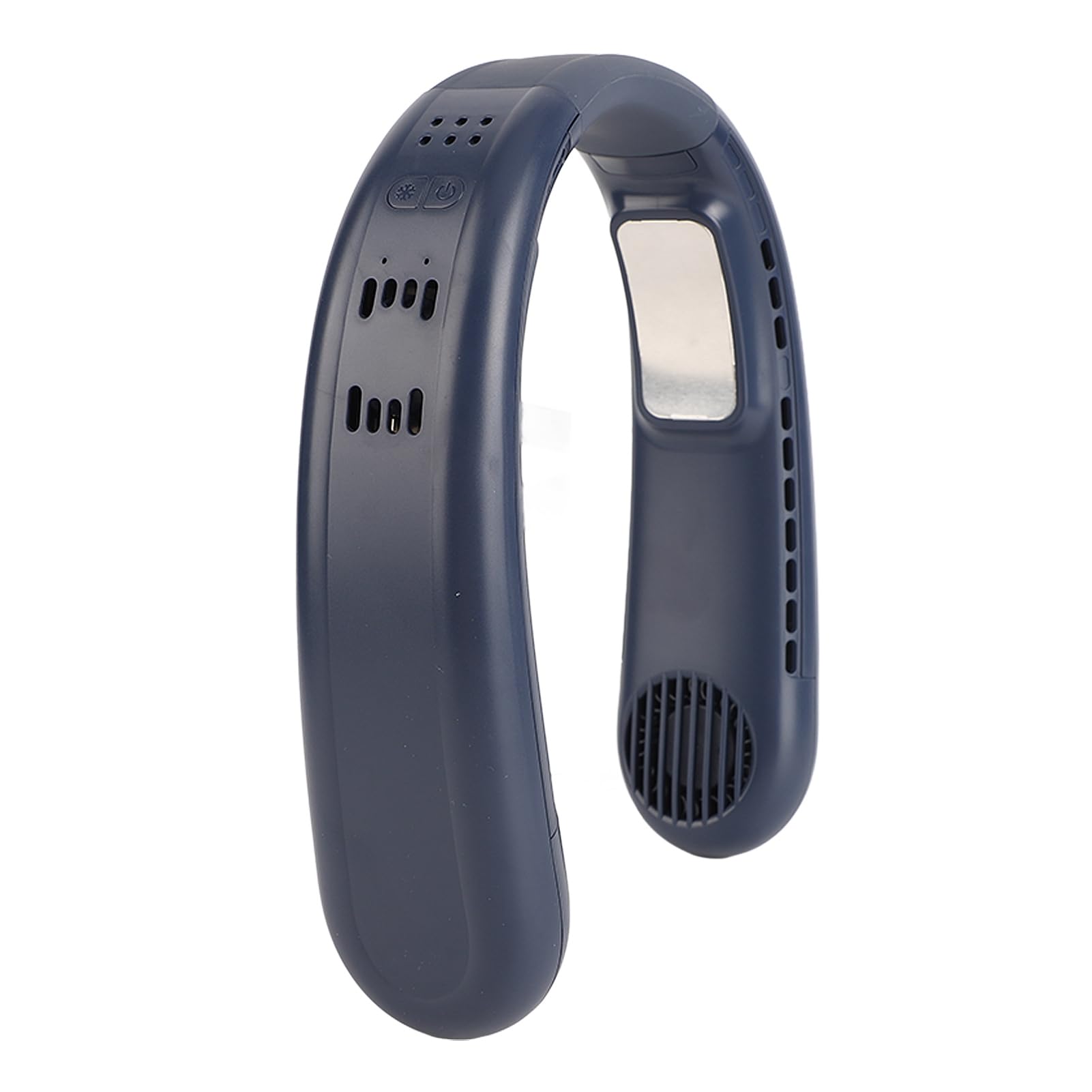 Ventola di Raffreddamento per il Collo Alimentata Tramite USB con Design Senza Lama a 3 velocità Regolabili per un Utilizzo Confortevole in Estate a Casa o in Ufficio (Blu)