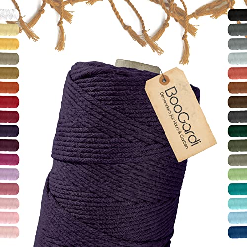 Hilo de macramé · Mora, 5 mm x 100 m, 3 mm o 5 mm, muchos colores, cordón de algodón, hilo de algodón, cordón para manualidades, cordón para manualidades Cover