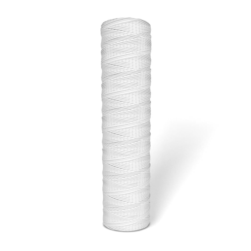 10x Wessper Cartouche Sédiment Bobinée pour l'osmose inverse, l'eau alimentée par le pôle et la filtration des particules - 5 microns