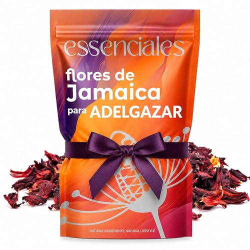 Hibisco Flor de Jamaica para Adelgazar BIO | Bebida Detox te ayuda a perder peso, reducir hinchazón y depurar el organismo | 100% Natural, digestivo y antioxidante