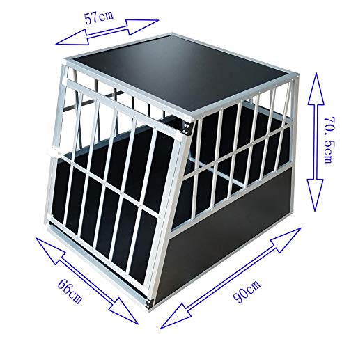 Merschbrock Trade GmbH Hundetransportbox M fürs Auto, Reisebox, Hundebox, Käfig, Transportbox