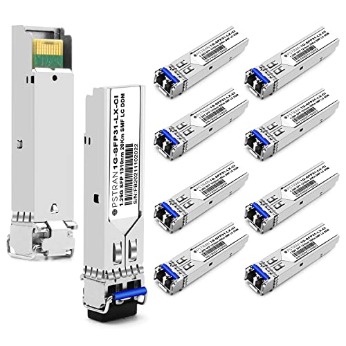 Image of 1000BASE-LX /LH SFP Optical Transceiver Module Compatible with Cisco GLC-LH-SMD GLC-LH-SM SFP-GE-L 1G SFP 1310nm 20km DDM Duplex LC SMF 10 Pack