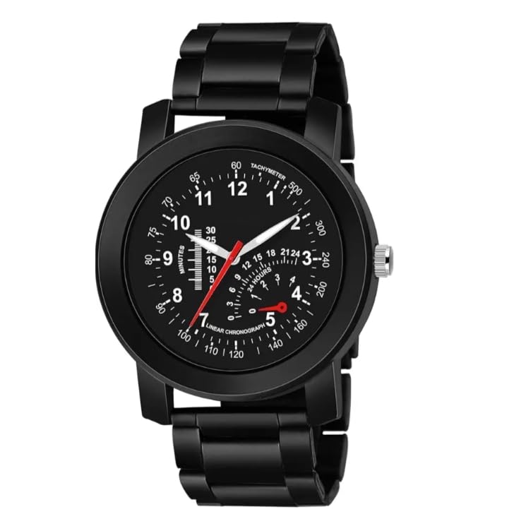 vtrack V37 New Trending Speed Breaker Belt with Big Round Geometry Dial All Black Waterproof Watch for Men & Boys (Black-05) (B0CVBJ1PJ4) Amazon Price History, Amazon Price Tracker