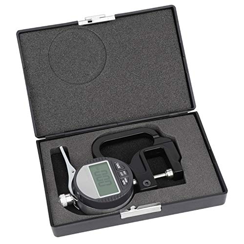 Bnise Digital Thickness Gauge 0.5 Inch/12.7Mm, 0.0005"/0.01Mm, Thickness Meter Metric/Inch Paper/Film/Fabric/Tape Thickness Gauge #TOP6