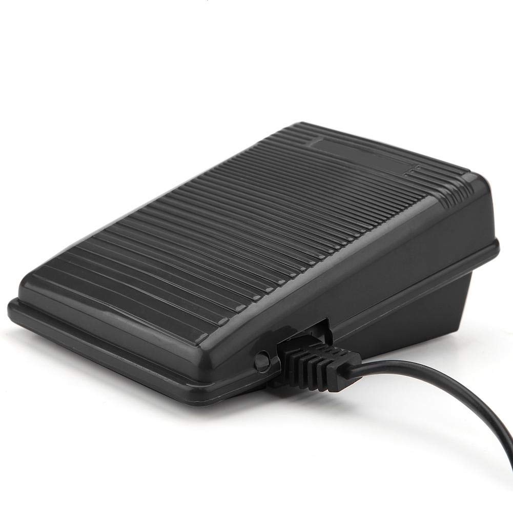 Hilitand Fußpedal für Nähmaschine, 220V, Grau, Kunststoff, EU-Stecker, Elektronische Geschwindigkeitsregelung, kompatibel mit Elite Nähmaschinen