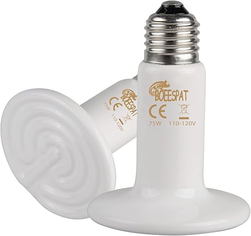 Miniatura 16 de Bombilla de cerámica de emisión de calor (250 W, 150 W, 100 W, 60 W) bombilla de cerámica para calentar animales domésticos (reptiles, etc.), 100 W