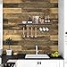 WESTICK Brown Wood Wallpaper Peel and Stick Wood Contact Paper for Cabinets Countertops Waterproof Wooden Wall Paper Decorative Vinyl Countertop Wood Wallpapers for Bedroom Accent Wall 15.8