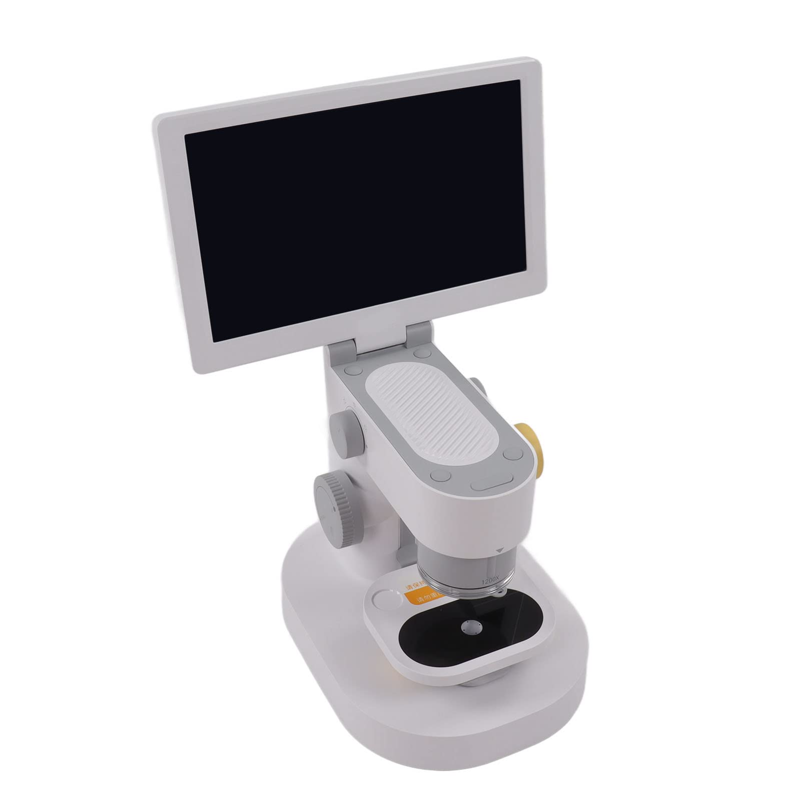 Digitales Mikroskop, ABS-USB-Mikroskop 100 X 600 X 1200 mit LED-Licht und 10 Proben, Eingebauter 4000-mAh- für, Studenten, Zuhause, Schule, Naturwissenschaftliches Lernen
