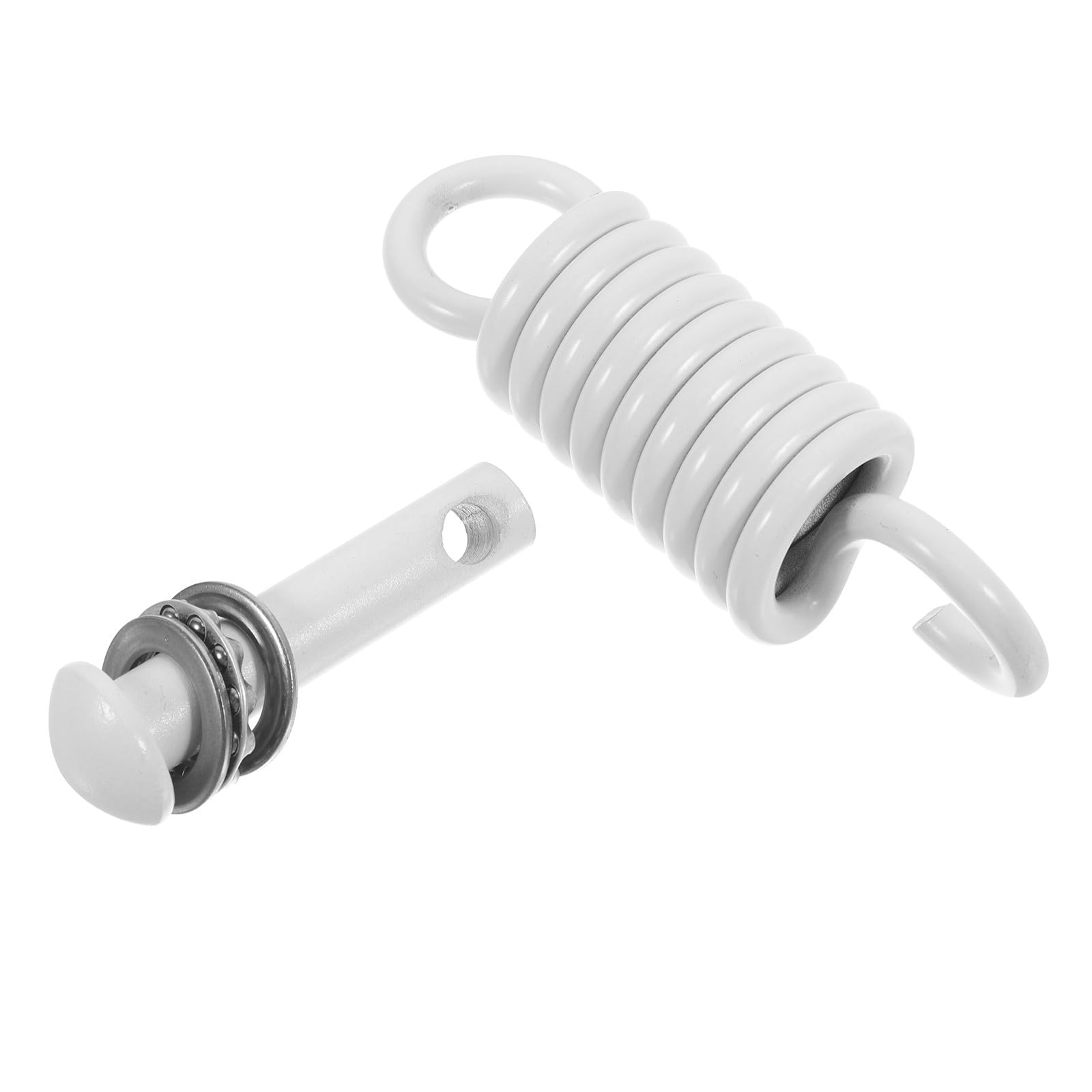 TOYANDONA Kit per Appendere Sedia Amaca Molla in Lega Resistente Bianca, Assorbimento Urti e Capacità di Elevata per Altalena da Patio e Palestra