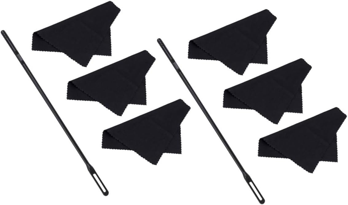 8pcs Flute Cleaning Set with Rods and Cloth for Quick Maintenance