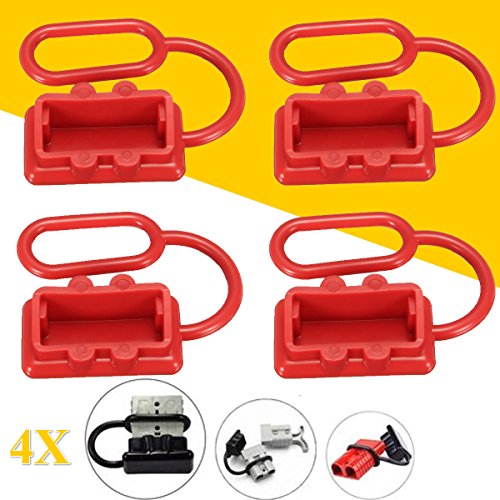 TuToy 50A Dc 12-24V Staubkappen Abdeckung Für Anderson Plug Cover Style Steckverbinder Staubschutz Kappen Rot