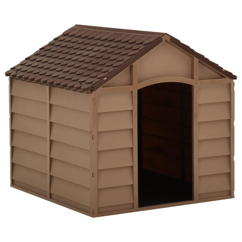vidaXL Hundehütte braun 71x71,5x68cm PP