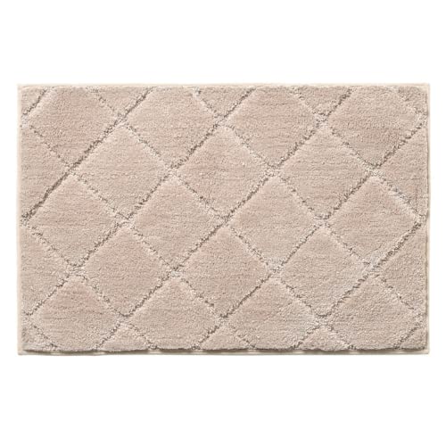 Alfombra de baño de microfibra absorbente de agua suave, alfombra de baño antideslizante para ducha, lavable a máquina, alfombra de baño, alfombra de felpa para bañeras de cocina Cover