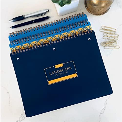 Landscape Notebook (3 pack - 10" x 7.5" Horizontal Lined College Ruled, 160 pages (80 sheets)