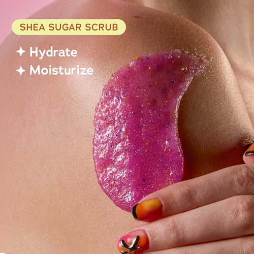 Image of Lisa Frank x Tree Hut Sugar Sky Body Scrub, Exfoliating & Hydrating Sugar Scrub with Shea Butter & Essential Oils, Smooth Skin, Body Exfoliator For All Skin Types, Self Care Gifts for Women, 18 Oz