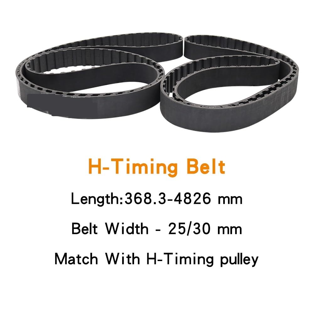 Antriebsriemen 1380H/1400H/1440H/1450H/1500H/1510H/1540H/1550H/1560H/1600H Zahnteilung 12,7 mm Gummiriemenscheibe Breite 25/30(1380H-276T-3505.2 mm,25mm)