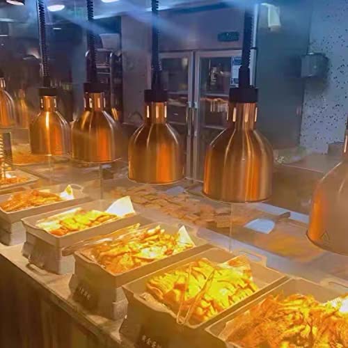 image for KOUWO Commercial Food Heat Lamp Infrared Food Warmer Hanging Heating L