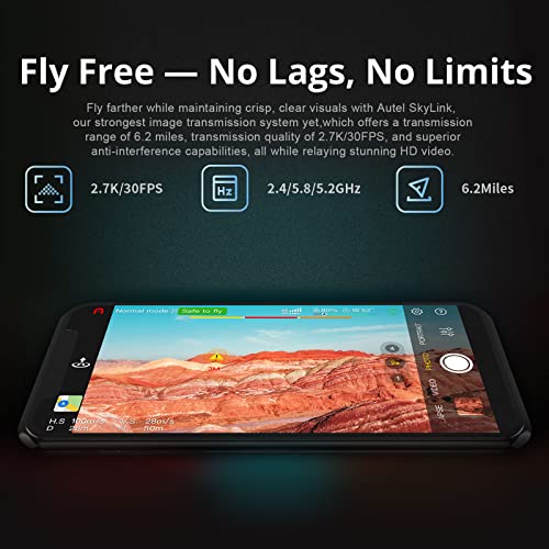 Autel Robotics Evo Nano+ Drone, 1/1.28" Cmos 50Mp 4K/30Fps Hdr Video Pdaf + Cdaf Autofocus Master Subject Tracking Advanced Obstacle Avoidance 10Km 2.7K Video Transmission, 249G Ultralight Foldable Camera Quadcopter With 3-Axis Gimbal, Premium Bundle (Orange) #TOP4