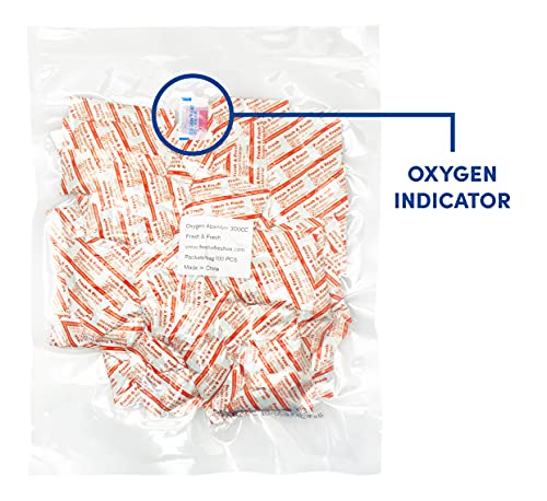 300 CC [200 Packets] Premium Oxygen Absorbers for Food Storage, Oxygen Scavengers Packets(2 Bag of 100 Packets) - ISO 9001 Certified Facility Manufactured Oxygen Absorbers - Thumbnail 2