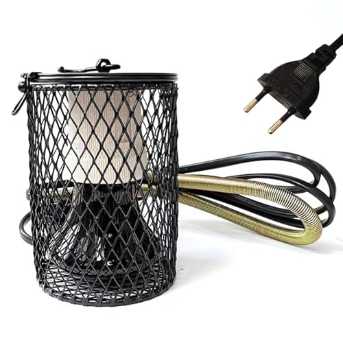 BESTonZON Reptilien Heizlampen-Schutz - 20x10x10cm Netzkorb Für Terrarien